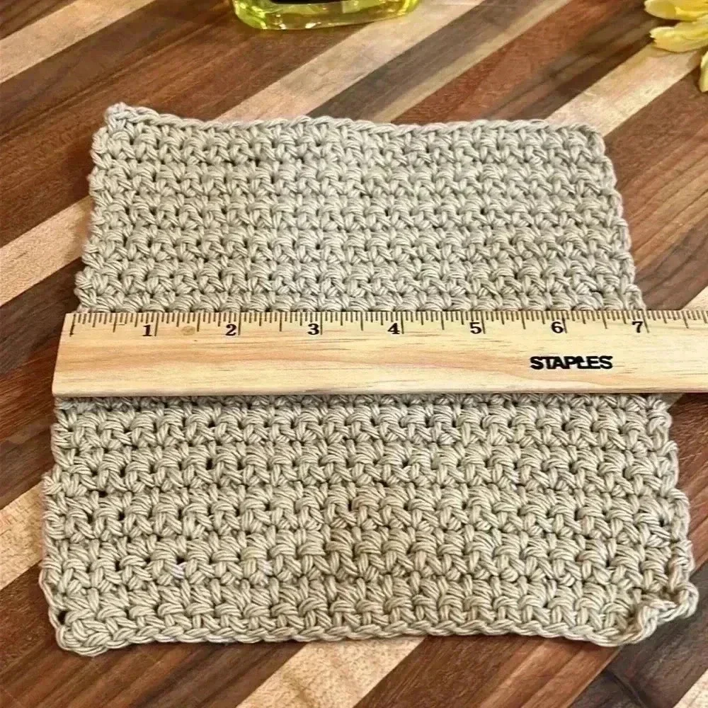 100% Cotton Handmade Washcloths - Set of 3